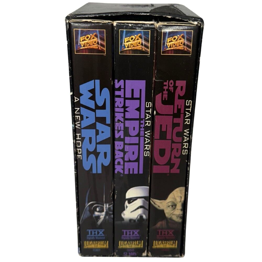 Star Wars Trilogy VHS Box Set 1995 Fox Digitally Mastered Complete
